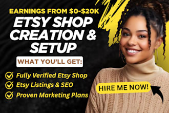 create any country etsy seller account etsy store setup etsy SEO etsy listing