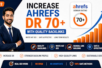 improve ahrefs domain rating DR with quality backlinks