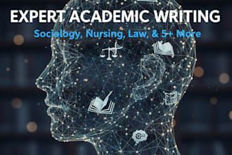 write on nursing law, psychology, and social sciences