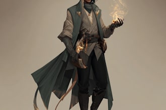 illustrate your ttrpg oc, vtm, fantasy, dnd character art