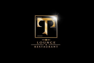 design a minimalist luxury logo for lounge, bar or premium brand
