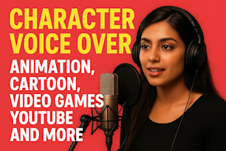 be your character voice actor in english urdu or hindi