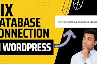 fix error establishing a database connection in wordpress