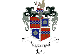 design royal coat of arms, heraldic shield or family crest