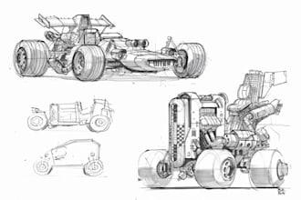 make patent drawings of vector line art illustration as per patent office
