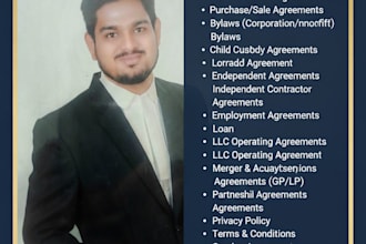 draft review or customize professional contracts and agreements