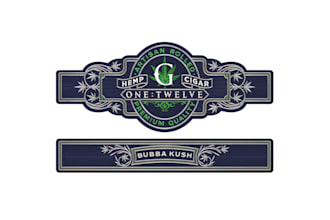 do cigar logo, cigar band, cigar ring, cigar label and cigar box design