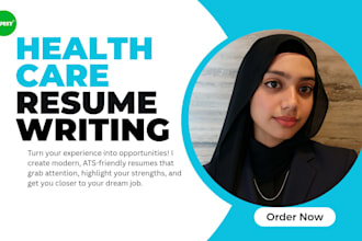 provide professional healthcare,nursing,medical resume ,cv and cover letter