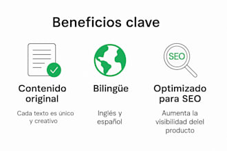write persuasive product descriptions for ecommerce