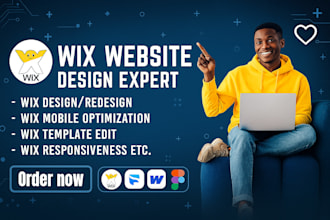 design redesign wix website template wix studio email campaign marketing webflow
