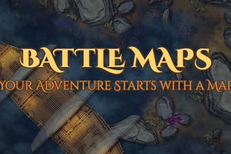 create detailed battle map for rpg, fantasy world, vtt