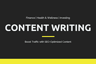 write high quality, affordable blog posts and articles
