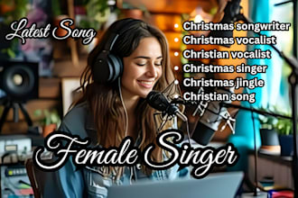 be your christmas songwriter singer and audio engineer for custom holiday music