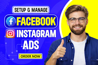 setup and manage facebook ads campaign, instagram ads, fb or meta ad marketing