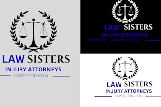 design legal,horse and law firm logo