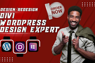 design divi wordpress website, redesign divi website using divi wordpress theme