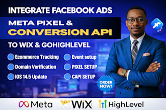 integrate facebook ads meta pixel conversion API to wix gohighlevel
