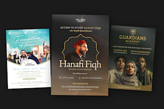 design islamic social media post, flyer, or poster
