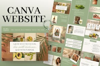 canva website design  landing page design portfolio website