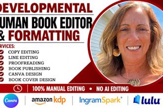 developmental edit, proofread, format your book, canva selfhelp, memoir, fiction