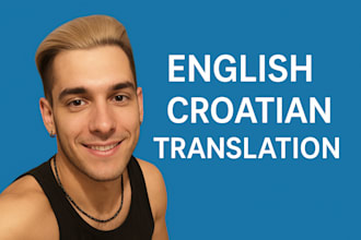 translate english to croatian and proofreading