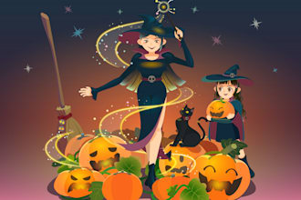 draw vector illustration for you