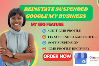 reinstate disabled and fix suspended google my business profile