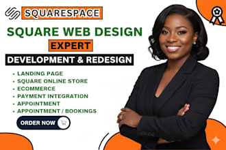 build , mordern squarespace design, squarespace website development