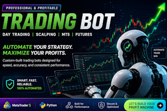 develop profitable day trading bot, scalping bot, mt5 bot, futures trading bot