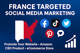 do social media marketing your website, amazon, cbd, product, in france audience