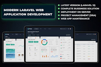 design and develop laravel web app with database