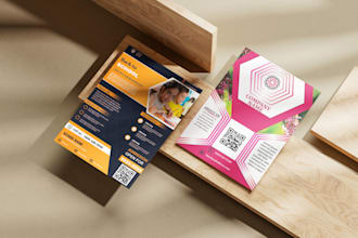 give you a custom flyer brochure design and banners design services