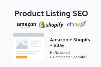 do product listings and optimize your listings for SEO