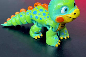 do 3d articulated toy model,flexi character,3d action figure,3d toy,3d mascot