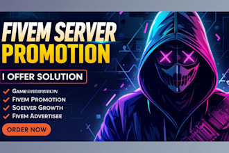 do fivem server promotion,discord server promotion,active fivem server advertise