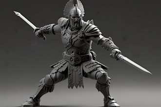 sculpt 3d action figure anime character figurine funko pop style 3d printing