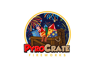 create wonderful and excellent firework logo design