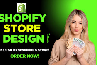 create shopify store, shopify ecommerce website, shopify dropshipping store