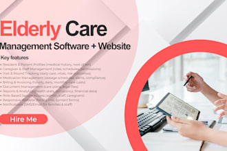 build elderly care erp with website and analytics