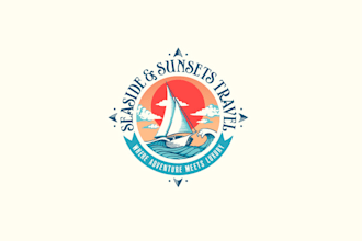 design amazing travel agency logo