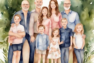 family portrait, couple, and wedding portrait