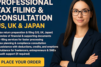 professional tax filing and consultation US, UK and japan