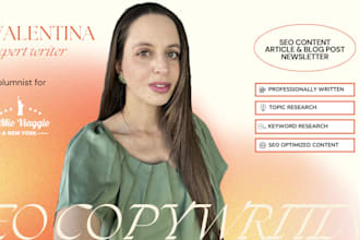 write high quality articles and SEO post for your blog