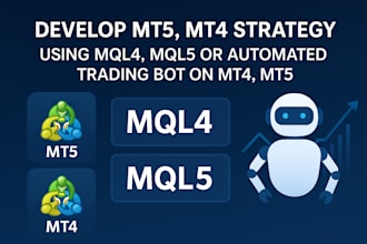 develop mt5, mt4 strategy using mql4, mql5 or automated trading bot on mt4, mt5