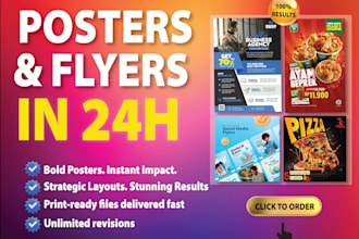 design best posters and business flyers in 24 hours
