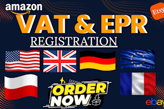 vat and epr registration for amazon sellers, ebay store in germany uk poland, eu