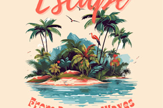 make colourful retro outdoor badge design for tshirt or logo