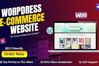create ecommerce wordpress website, online store, shopping website