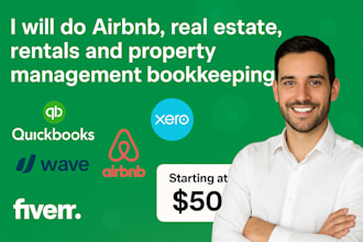 do airbnb, real estate, rentals and property management bookkeeping