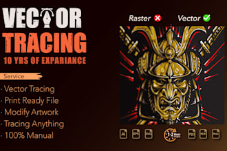 vector trace, convert image to vector